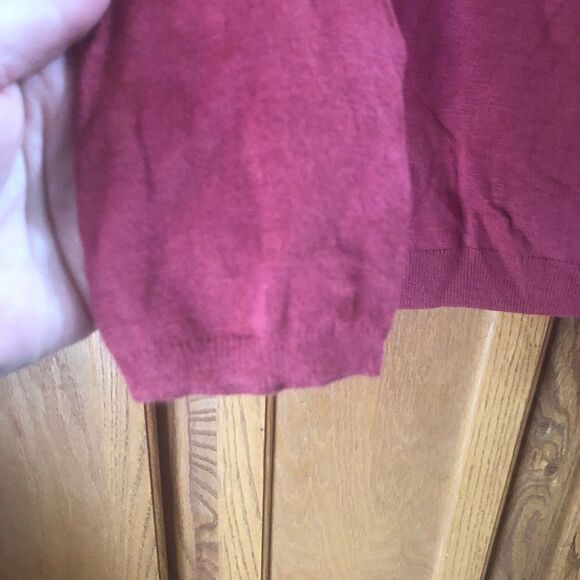 NWT Nordstrom Trouvé Angora Blend Cowl Neck Sweater Red Spice - L - Picture 4 of 10